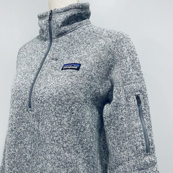 Patagonia W’s Grey L Better Sweater ¼ Zip Fleece Pullover High Point University - Picture 4 of 16